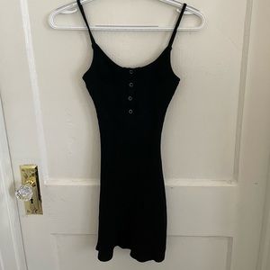 Black mini dress